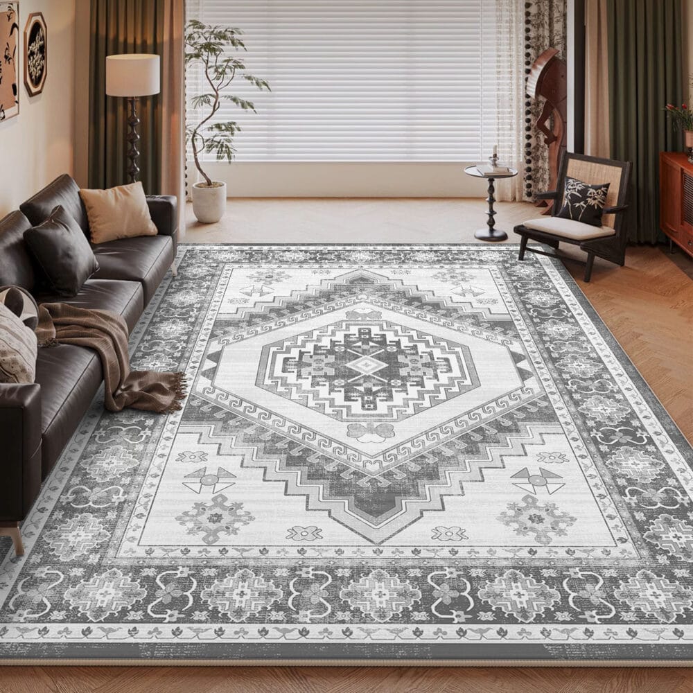 Living Room Carpet Stain-Resistant – Large Bohemian Area Rug - Image 2