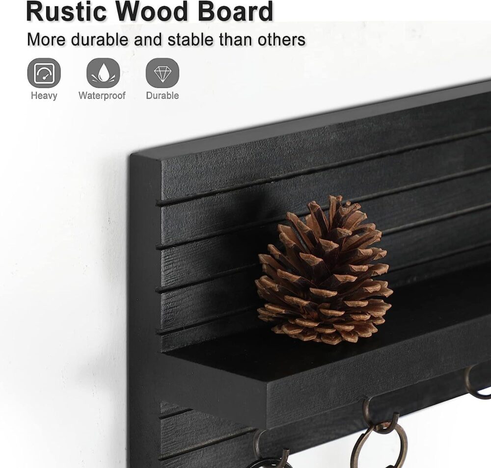 Hallway Home Wooden Storage Rack 2 Floors - Image 7