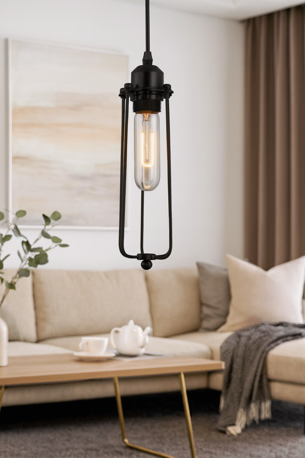 Retro wrought iron chandelier - Image 4