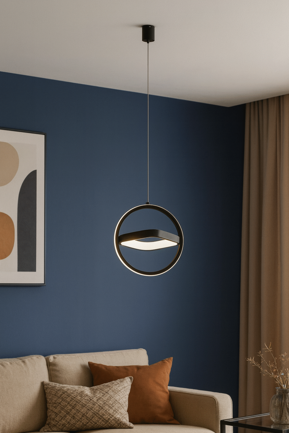 Bedside Chandelier Bedroom Dining Room Bar Long Line Single Head - Image 9