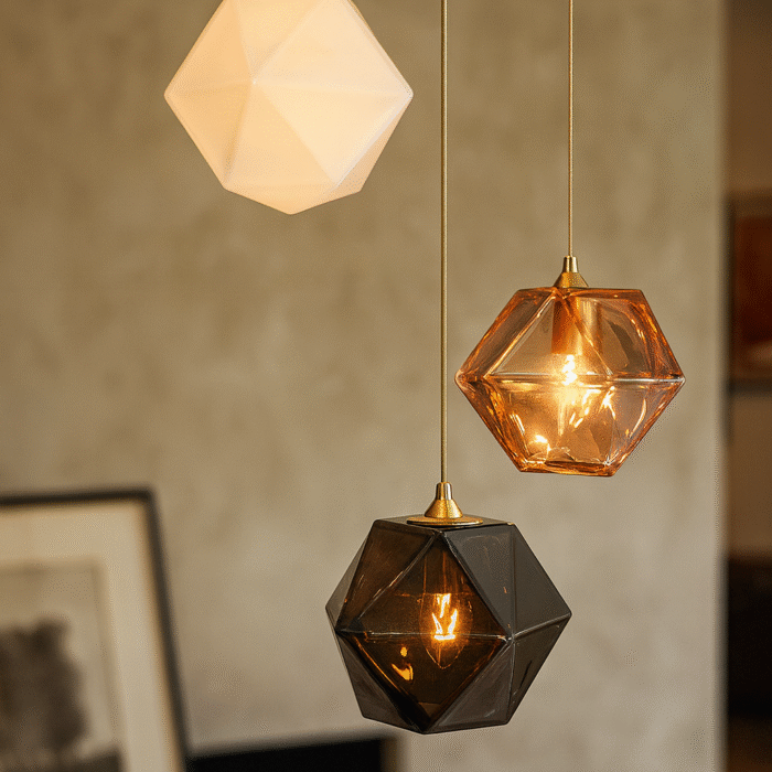 Stunning Glass Chandelier Living Room – Light Luxury Modern LED Pendant