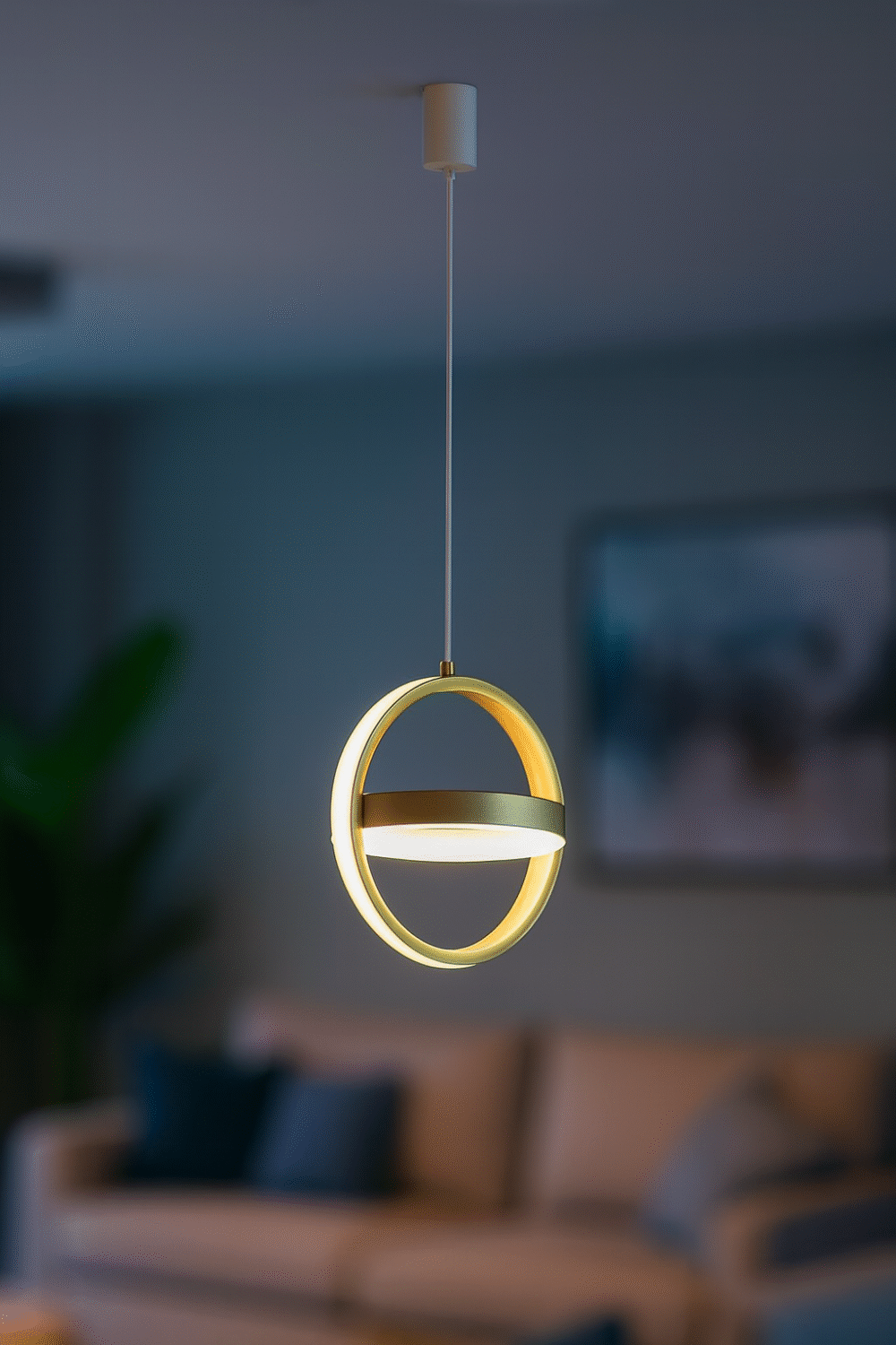 Bedside Chandelier Bedroom Dining Room Bar Long Line Single Head - Image 5