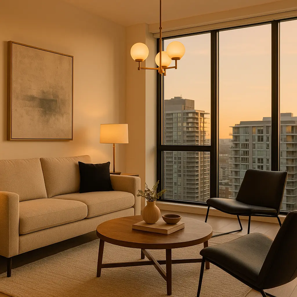 Luxury Home Décor Accessories chandelier in modern living room