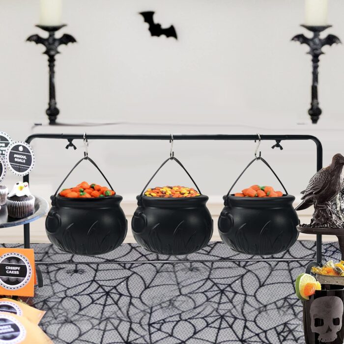 Spooky Halloween Witch Cauldron Serving Bowl for Snacks