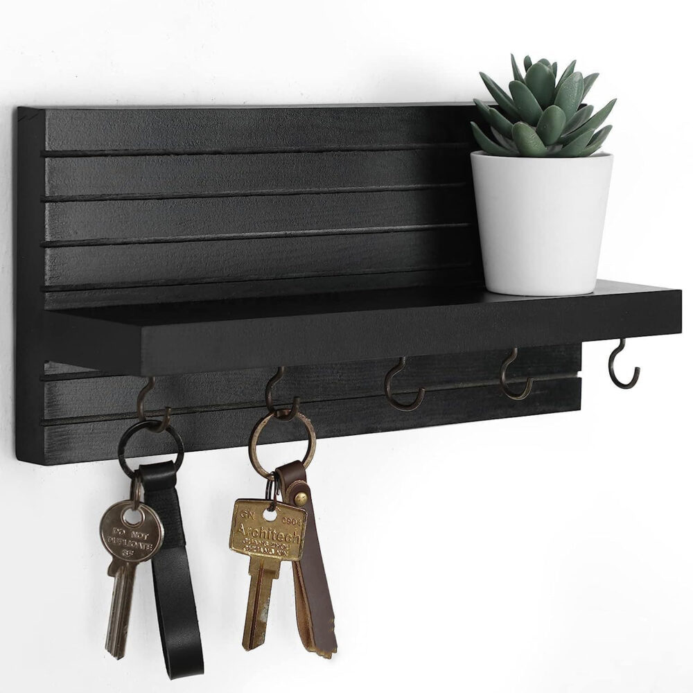 Hallway Home Wooden Storage Rack 2 Floors - Image 4