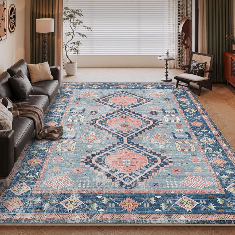 Living Room Carpet Stain-Resistant – Large Bohemian Area Rug - Image 8