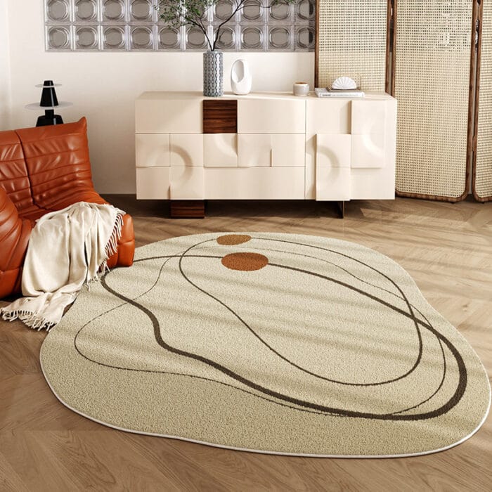 Simple Living Room Carpet – Modern Square Bedroom Rug