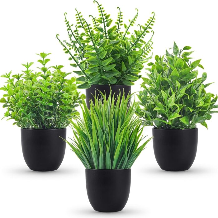 Simulation Simulated Indoor And Outdoor Decoration Plastic Bonsai Eucalyptus Small Pot Plant