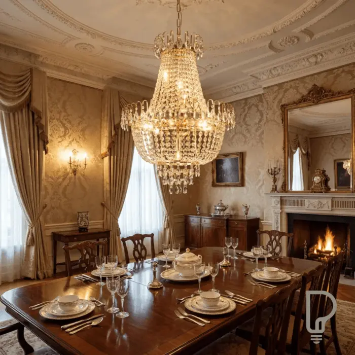 Gold Crystal Chandelier – Large Luxury Modern Ceiling Light