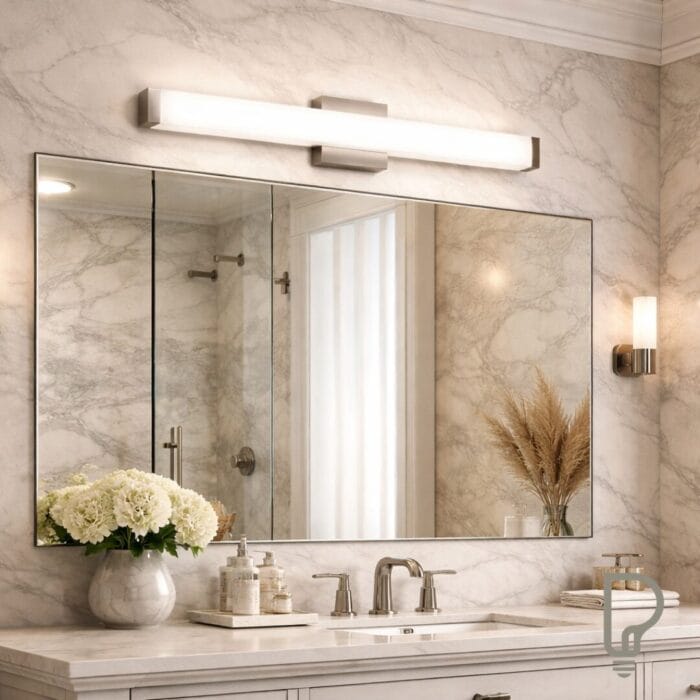 Bathroom Vanity Light – 25 Inch LED Brushed Nickel Wall Fixture