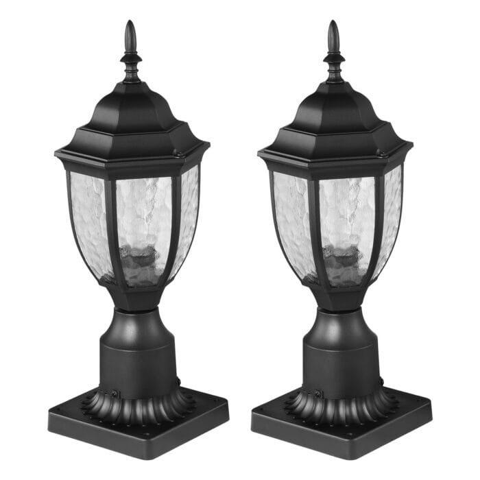 Dusk to Dawn Outdoor Post Light Waterproof 2 Pack